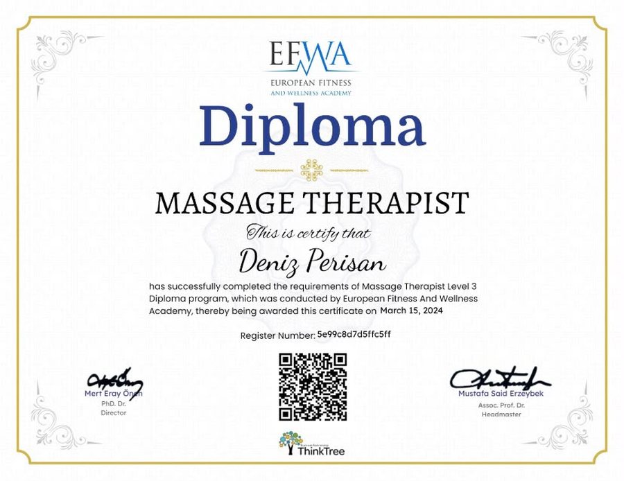 Massage Therapist Level 3 Diploma